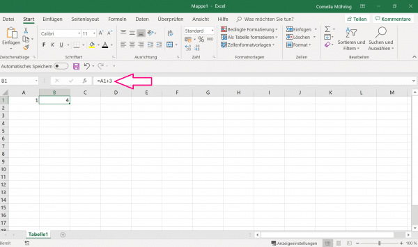 In Excel addieren - so geht's