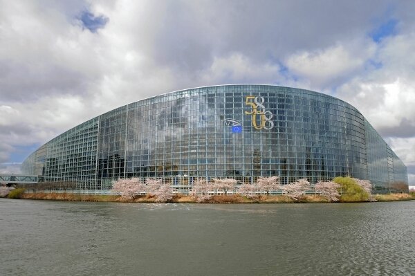Das Europaparlament in Strasbourg