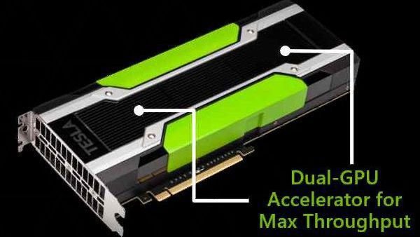 SC14: Nvidia präsentiert Tesla K80 mit 4992 Shadern und 24 GByte Speicher