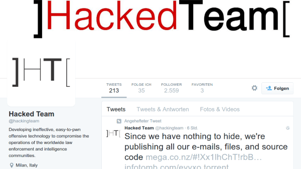 Twitter Konto Hacked Team Hacking Team