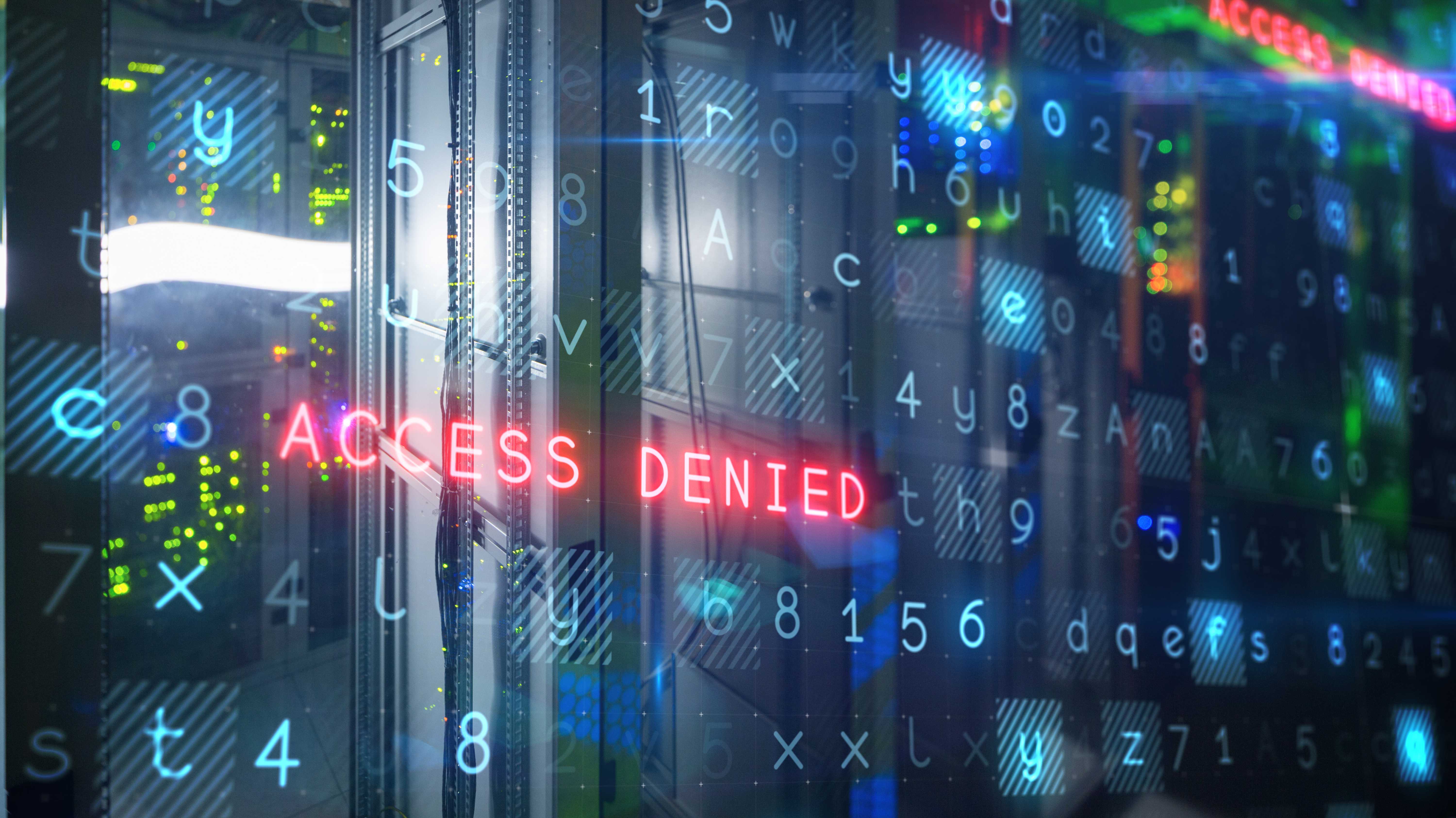 Access denied steht vor Servern