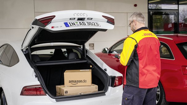 Amazon, Audi und DHL testen Waren-Zustellung in den Auto-Kofferraum