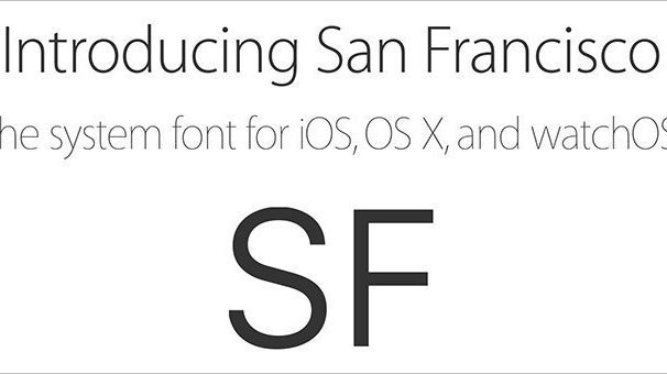 Neuer Apple-Font "San Francisco" für alle Systeme