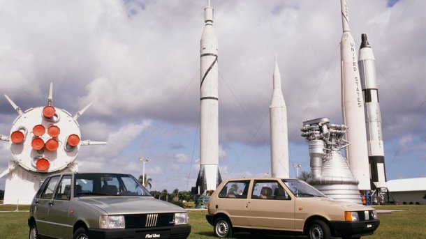 Der Fiat Uno wurde im Januar 1983 in Cape Canaveral vorgestellt.