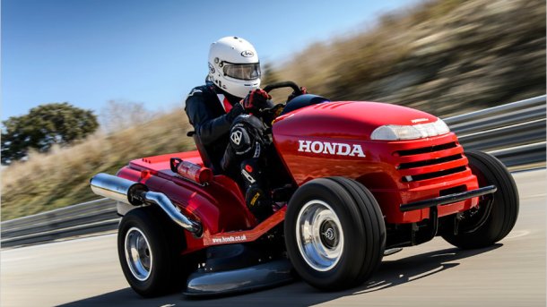 Rasemäher: Honda baut den schnellsten Rasenmäher der Welt.