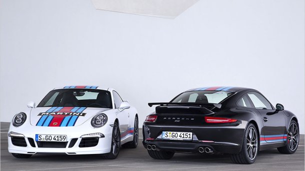 Berühmte Streifen: Porsche legt ein Editionsmodell im Martini-Look auf.