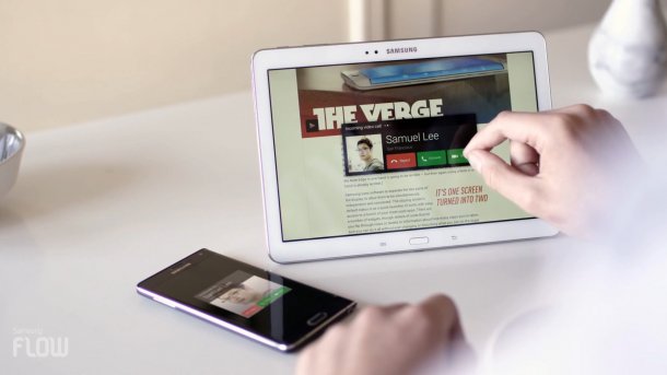 Samsung Flow teilt Inhalte auf Mobilgeräten, Wearables und Smart-TVs