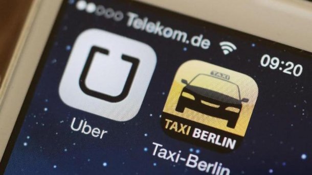 Handy-Apps «Uber» und «Taxi Berlin»
