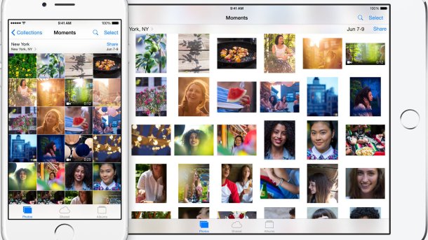 iCloud.com erlaubt Upload von Bildern