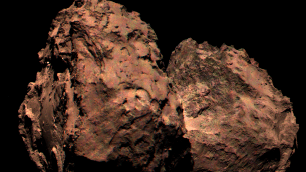 ESA-Sonde Rosetta: Ein Farbbild des Kometen