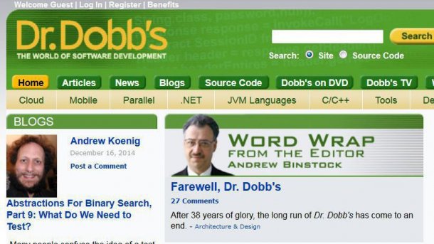 Das Ende des Dr. Dobb's Journal