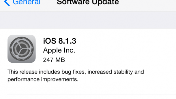 Apple stellt iOS 8.1.3 zum Download bereit