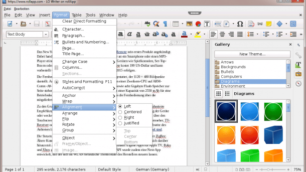 OpenOffice und LibreOffice laufen unter Firefox OS