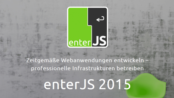 enterJS 2015: Programm online, Registrierung eröffnet