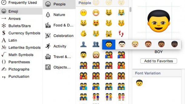 iOS und OS X: Emojis bekommen unterschiedliche Hautfarben