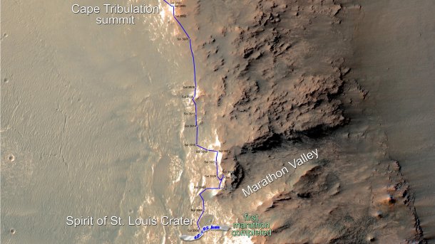 NASA-Rover Opportunity: Ein Marathon auf dem Mars