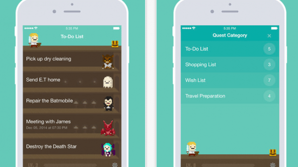 Spielerische To-Do-App Quest gerade kostenlos
