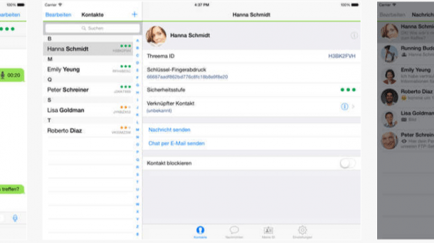 Threema endlich fürs iPad optimiert