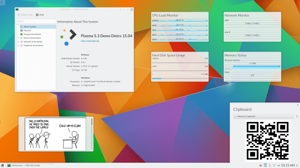 Neuer KDE-Desktop: Plasma 5.3 veröffentlicht