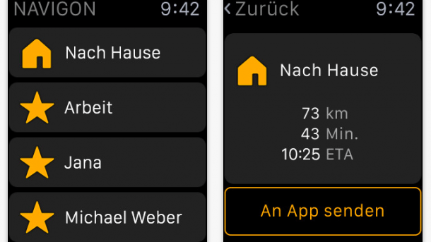 Navigon bringt Apple-Watch-App