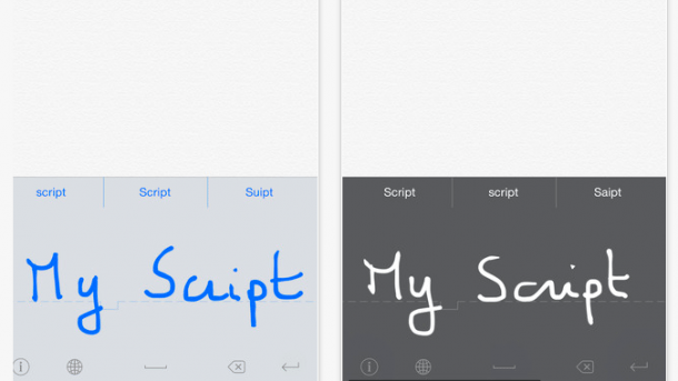 Handschrift-Tastatur für iOS 8