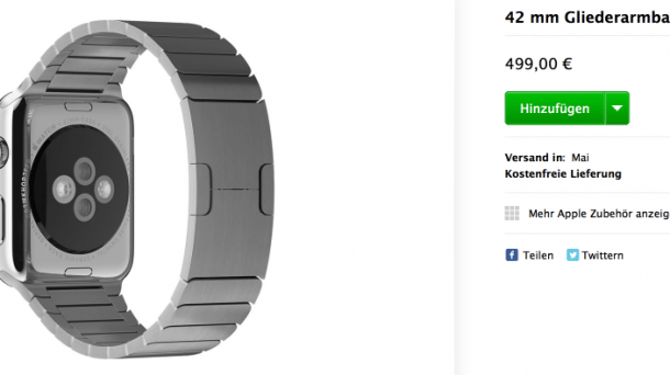Apple-Watch-Armbänder treffen bei Bestellern ein