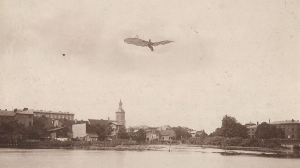 Fake-Foto aus dem 19. Jahrhundert: Lilienthal fliegt über Spandau