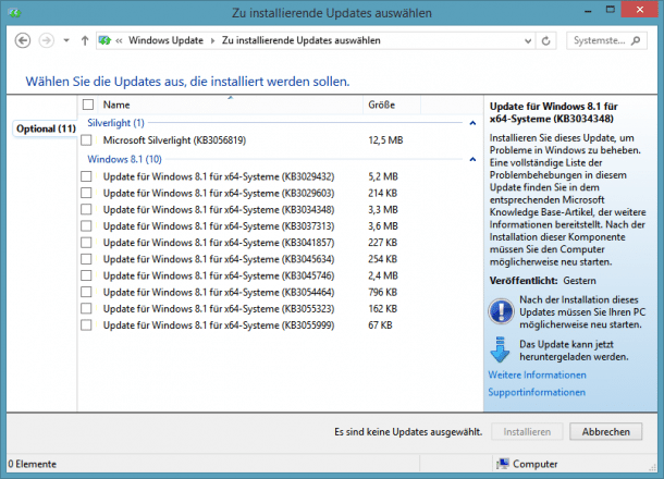 Auch im Mai optionale Windows-Updates außer der Reihe