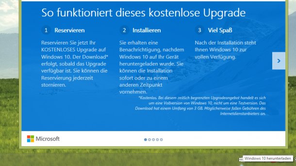 "Reservierung" und erste Preise von Windows 10