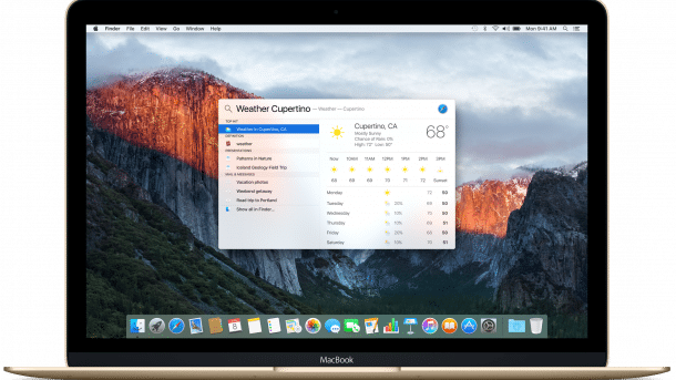 OS X: El Capitan läuft auf allen Macs, auf denen schon Yosemite läuft