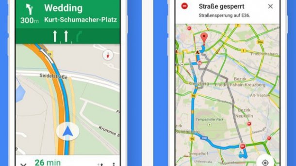 Google-Maps-App mit besserer Nahverkehrsunterstützung