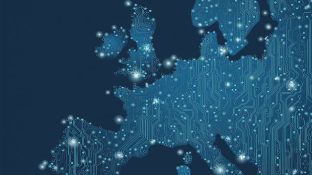 Digitale Europakarte