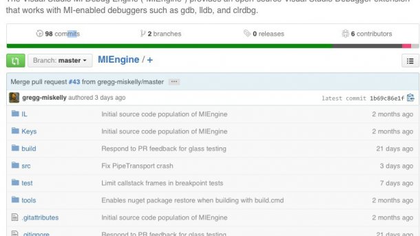 Microsoft veröffentlicht Quellcode für GDB/LLDB Debug Engine