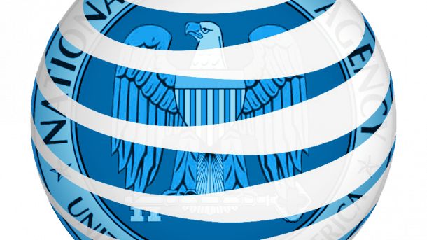 Mashup aus Logos von NSA und AT&T