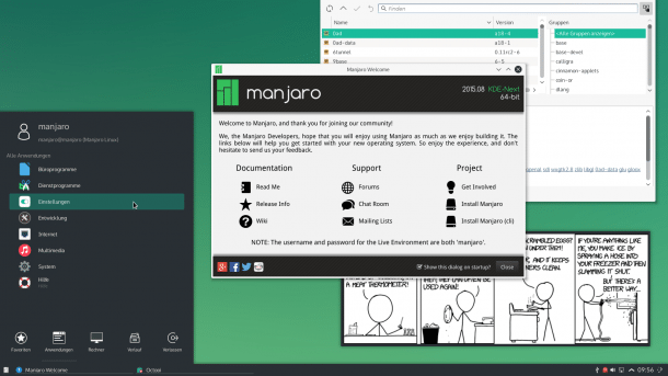 Manjaro KDE-Next 2015-08