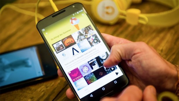 Google Play Music auf Smartphone