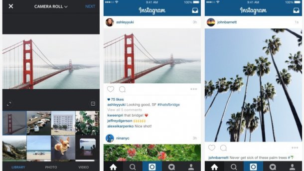 Instagram erlaubt beliebige Bildformate