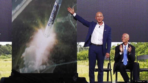 Jeff Bezos Vorstellung Rakete