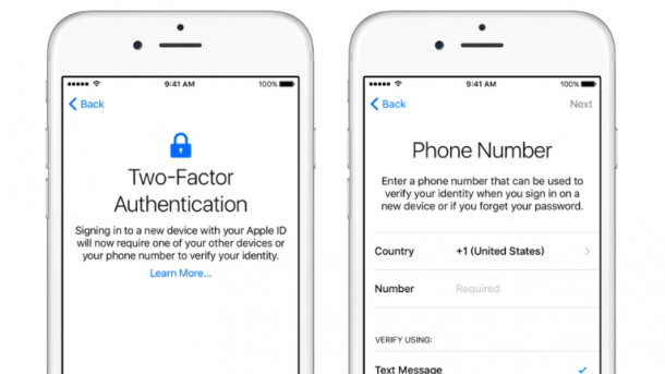 Zwei-Faktor-Authentifizierung in iOS 9
