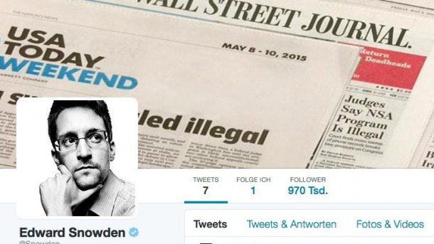 NSA-Whistleblower Edward Snowden twittert jetzt