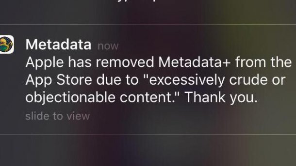 Metadata Push-Nachricht