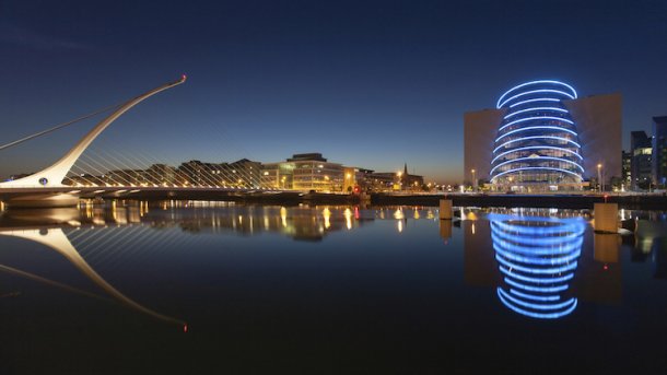 Dublin der blauen Stunde