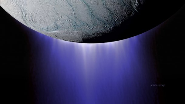 Partikelwolken um Saturnmond Enceladus