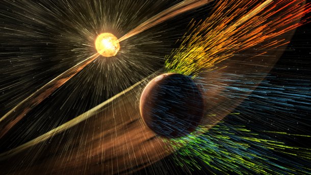 Sonnenausbrüche entreißen Mars die Atmosphäre