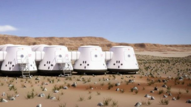 Test-Außenposten von Mars One auf der Erde