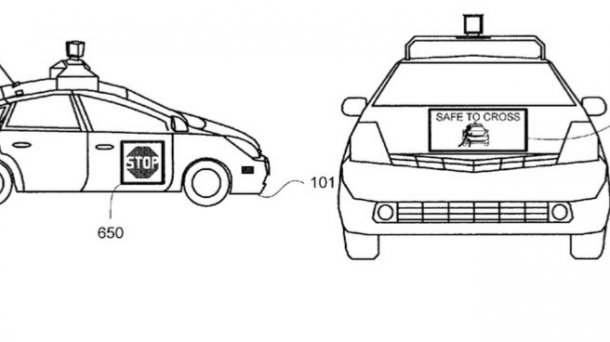 Google-Patent: Autonome Autos informieren Fußgänger