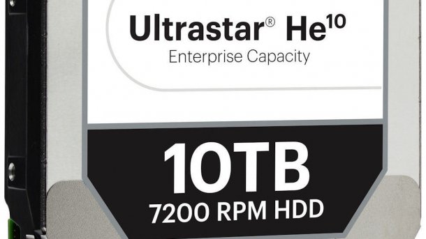 Helium-Festplatte mit 10 TByte: Ultrastar He10