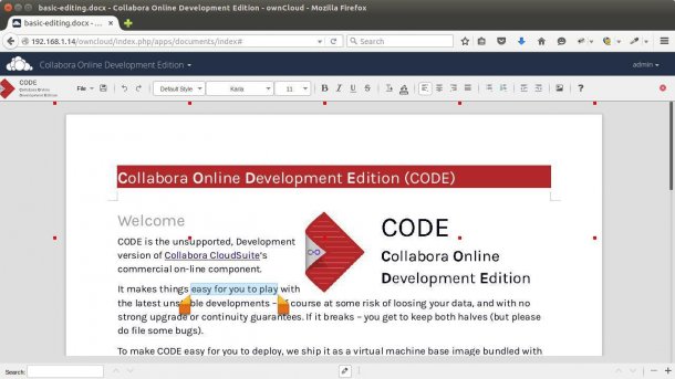 Collabora integriert LibreOffice Online in Owncloud
