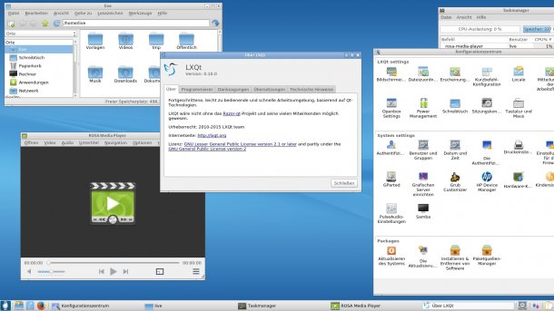 Linux-Distribution Rosa R6 erstmals mit LXQt-Desktop