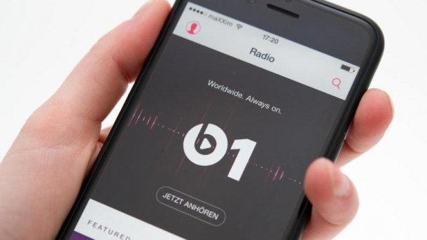 Apple Music mit Beats 1 auf einem iPhone.